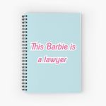 This Barbie Is A Lawyer Spiral Notebook - Bloc note