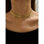 product_image_name-Generic-Collier Tours de cou Doré ,Style Vintage En Acier Inoxydable-2