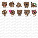 product_image_name-Generic-Pack de 30 stickers Teddy Mood HD UV-4
