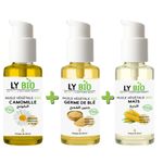 LY BIO PACK HUILE CAMOMILLE 50ML - POMPE + HUILE GERME DE BLE 50ML - POMPE + HUILE MAIS 50ML - POMPE