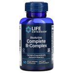 product_image_name-Life Extension-BioActive, Complexe complet de vitamines B, 60 capsules végétariennes.-1