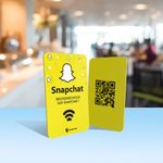 Carte NFC connectée snapchat