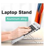 Support ordinateur portable en alliage d'aluminium réglable et pliable