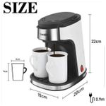 product_image_name-Generic-Sonifer Machine à Café Filtre – 2 Tasses en Porcelaine – 450W (SF-3540)-3