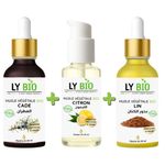 LY BIO PACK HUILE CADE 50ML - PIPETTE + HUILE CITRON 50ML - POMPE + HUILE LIN 50ML - PIPETTE