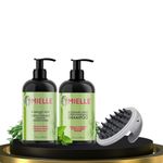 Mielle TRIO SHAMPOING + CONDITIONNER ANTI-CHUTE ET BROSSE DE MASSAGE CHEVEUX