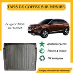 SAHLER حصيرة صندوق خلفي 4D لبيجو 3008 2017-2023 كروس أوفر