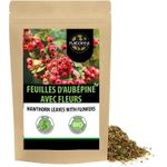 product_image_name-Natorea-Infusion d'aubépine (250g), Feuilles avec fleurs, Tisane d'aubépine, Thé d'aubépine, coupée, déshydratée en douceur, épine de haie 100% pure et naturelle -1