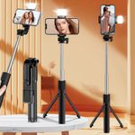 product_image_name-Generic-Selfie Stick Trépied Sans Fil C18 – 103 cm, Rotation 360°, Support Smartphone avec Télécommande Bluetooth-8