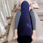 product_image_name-Generic-Oreiller gonflable cylindrique multifonction, coussin d’air portable pour nuque dos jambes, soutien lombaire voyage yoga maison, PVC floqué doux-3