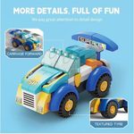 product_image_name-Generic-Partagez ce produit    Voiture de course géante en blocs de construction - Ensemble de 64 blocs compatibles pour enfants, course à grande vitesse, jouet éducatif et créatif, cadeau idéal pour filles et garçons-2