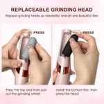 product_image_name-Generic-مبرد كهربائي للعناية بالقدمين قابل لإعادة الشحن مع رأس قابل للتبديل وإضاءة ليد وتصميم مريح لإزالة الجلد الميت والعناية بالأقدام بلون وردي-5