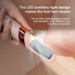 product_image_name-Generic-مبرد كهربائي للعناية بالقدمين قابل لإعادة الشحن مع رأس قابل للتبديل وإضاءة ليد وتصميم مريح لإزالة الجلد الميت والعناية بالأقدام بلون وردي-7