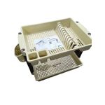 product_image_name-Saga Cuisine-Égouttoir à vaisselle à 2 niveaux en Plastique-3