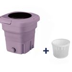 غسالة صغيرة قابلة للطي 18 لتر - بنفسجي