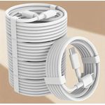 product_image_name-Generic-مجموعة من 4 كابلات USB-C إلى USB-C عالية الجودة - شحن سريع 20 واط - سرعة عالية - متوافقة مع iPhone 15/16، iPad، MacBook وأندرويد - طول 1 متر-1