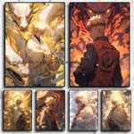 6 Poster A5 Classic Anime Uzumaki Naruto Namikaze Minato