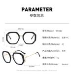 product_image_name-Generic-Lunettes Plates Anti-Lumière Bleue à Grande Monture pour Femme, Vintage chic-3