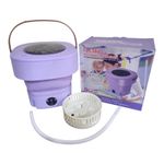 Generic Mini Machine à Laver Pliable Mauve