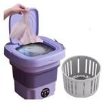 Generic Mini Machine à Laver Pliable Mauve - image 2