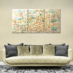 product_image_name-Generic-لوحة فنية صورة حائطية حديثة 3 قطع الابعاد  99 / 50 سم - HD-1
