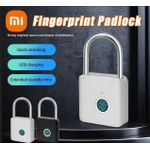 product_image_name-Generic-Cadenas Intelligent à Empreinte Digitale-USB Rechargeable – Sécurité Anti-Corrosion (Couleur aléatoire)-1 pièce-2