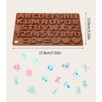 product_image_name-Generic-1 pièce Moule en silicone en forme de lettre pour chocolat, moule à bonbons convenant pour la décoration de gâteaux, fournitures de cuisine pour la cuisson-4