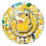 ملصقات 50 ملصق Psyduck DIY، رسوم متحركة مضحكة، رسوم متحركة كلاسيكية، بوكيمون، ملصق جرافيتي، لوح تزلج، مذكرات، سيارة، لطيف، ملصق مضاد للماء، ، ،