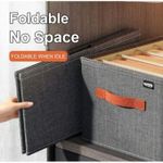 product_image_name-Generic-Boîte de Rangement Grise – Organisateur Pliable à Poignée-6