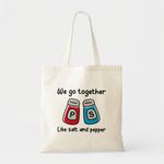 product_image_name-Generic-Tote bag we unite like salt and pepper - for Unique, haute qualité-2