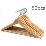 50x Cintres en bois pour placards et dressings de haute qualité,