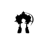 product_image_name-Stickers-Stickers Autocollant de vinyle  Anime Fullmetal Alchemist sticker [2pc]-Noir-SL06-3