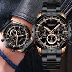 product_image_name-Curren-Montres avec acier inoxydable haut marque de luxe sport chronographe -3