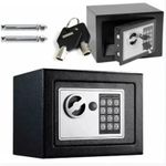 product_image_name-Generic-خزنة صغيرة رقمية مع لوحة مفاتيح – أمان مزدوج بالرمز والمفاتيح – 23 × 17 × 17 سم-1
