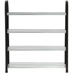 product_image_name-Generic-2 x رف أحذية متراكم 4 مستويات، تخزين أحذية عملي ومتينة-5