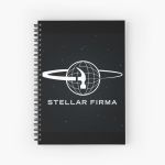 Stellar Firma Podcast Logo Spiral Notebook Bloc note