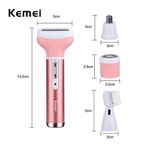 product_image_name-Kemei-Kemei 4 in 1 Epilator Female Eyebrow  Epilator For Hair Removal Epilator Face-4