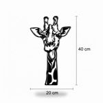 product_image_name-Generic-Tableau mural noir représente une tête de girafe rigolote en bois MDF 20*40CM-1