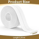 product_image_name-Drop Stop-Ruban de Calfeutrage Auto-Adhésif Étanche pour Bord de Baignoire, Toilette, Seau de Cuisine, Évier, Huile-8