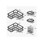 product_image_name-Generic-Étagère de Rangement d'angle set 5 Organisateur Coin Salle de Bain Cuisine Douche SANS perçage-7