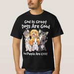 product_image_name-Generic-Dogs Are Good God Is Great Funny & People Are Craz T-Shirt unique design - t shirt tres bon qualite-1