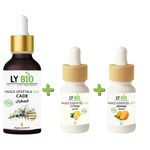LY BIO PACK HUILE CADE 50ML - PIPETTE + HUILE ESSENTIEL CITRON 10ML + HUILE ESSENTIEL ORANGE 10ML