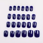 product_image_name-Generic-24 pièces Faux ongles tête carré courte artificielle + feuille ruban adhésif -5