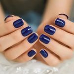 product_image_name-Generic-24 pièces Faux ongles tête carré courte artificielle + feuille ruban adhésif -9