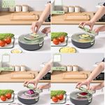 product_image_name-Generic-أداة تقطيع خضروات متعددة الوظائف مع سلة تصفية مزدوجة ومفرمة ومبشرة فواكه وخضروات للمطبخ-4