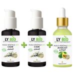 LY BIO PACK 2 X HUILE CADE 50ML - POMPE + HUILE AVOCAT 50ml - PIPETTE