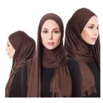 شال حجاب  من قطن جيرس لون موحد