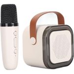 product_image_name-Generic-Haut-parleur avec microphone sans fil Bluetooth, Machine de karaoké, Lumière Dynamique LED Portable-3