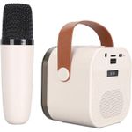 product_image_name-Generic-Haut-parleur avec microphone sans fil Bluetooth, Machine de karaoké, Lumière Dynamique LED Portable-4