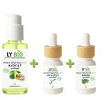 LY BIO PACK HUILE AVOCAT 50ml - POMPE + HUILE ESSENTIEL EUCALYPTUS 10ML + HUILE ESSENTIEL ROMARIN 10ML